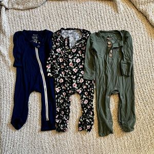 Set of 3 Posh Peanut Rompers